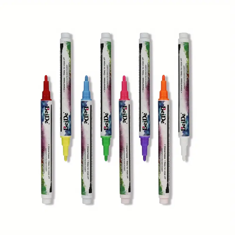 Tip Bright 8 Colors Chalk Markers wet Erase Marker Pen For - Temu