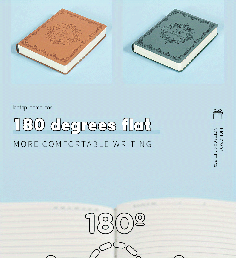 360 Pagine Lusso: Quaderno Vintage In Finta Pelle Dimensioni - Temu Italy