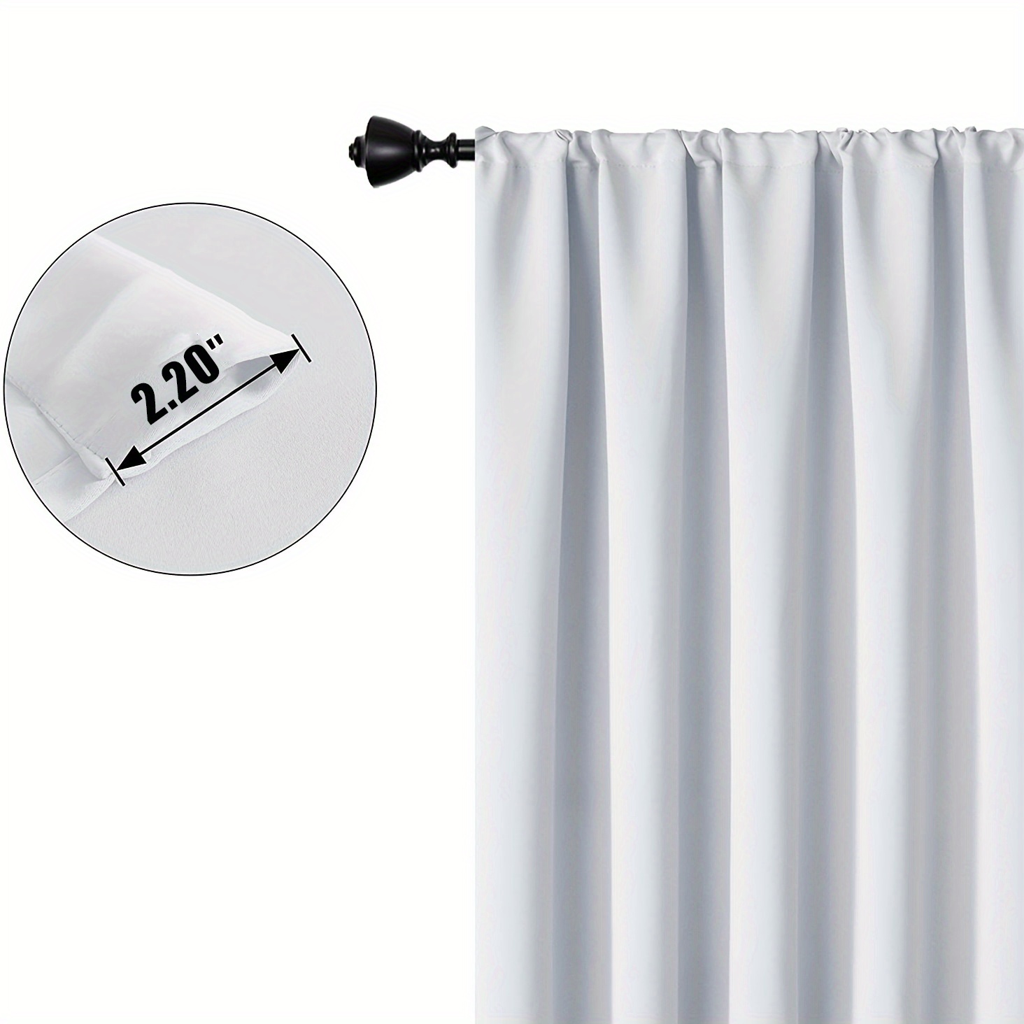 Blackout Curtains Red Rose Black Background Polyester Rod Temu South