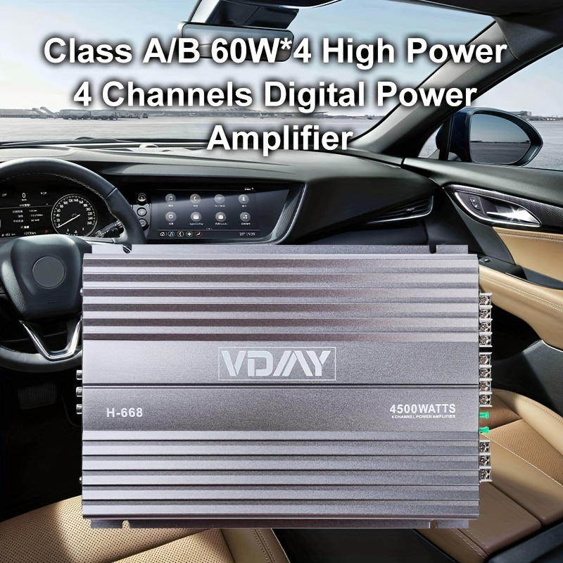 4 High Power Car Amplifier Qmf H 668 Monoblock A/b Class Temu
