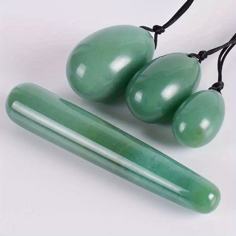 4pcs Crystal Semi-Precious Stone Jade Egg Set