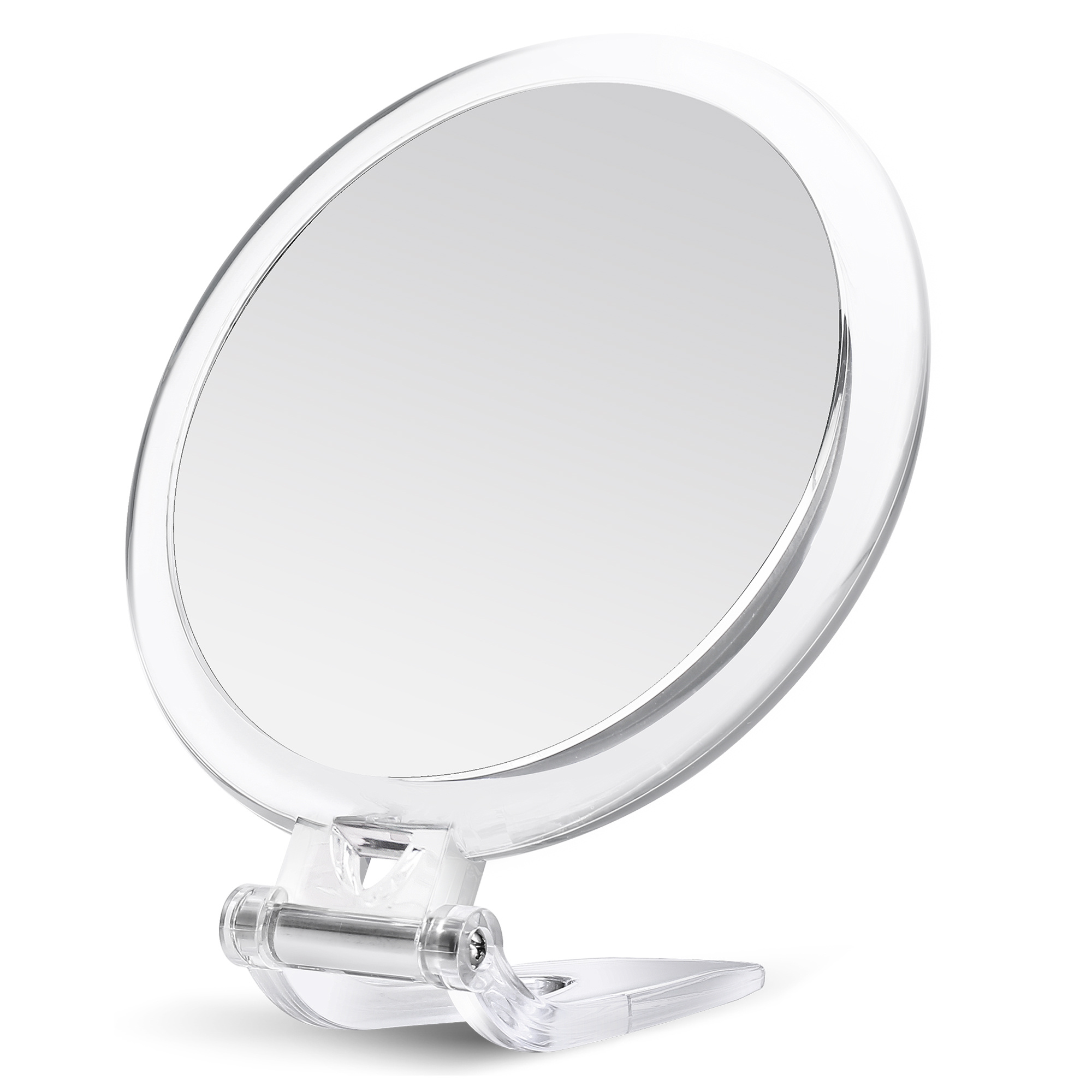 Espejo de aumento 20x, espejo de mano de maquillaje redondo de 3.5 pulgadas  con dos ventosas, para aplicación, pinzas, eliminación de puntos negros