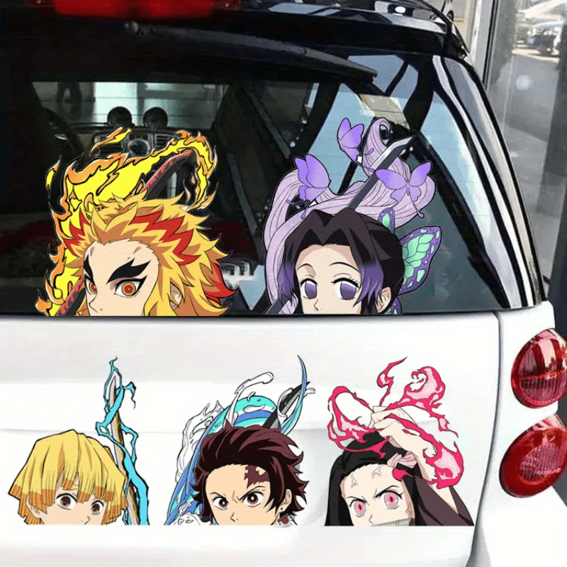 Cartoon Anime Sticker Car Sticker Waterproof Sticker Car Temu