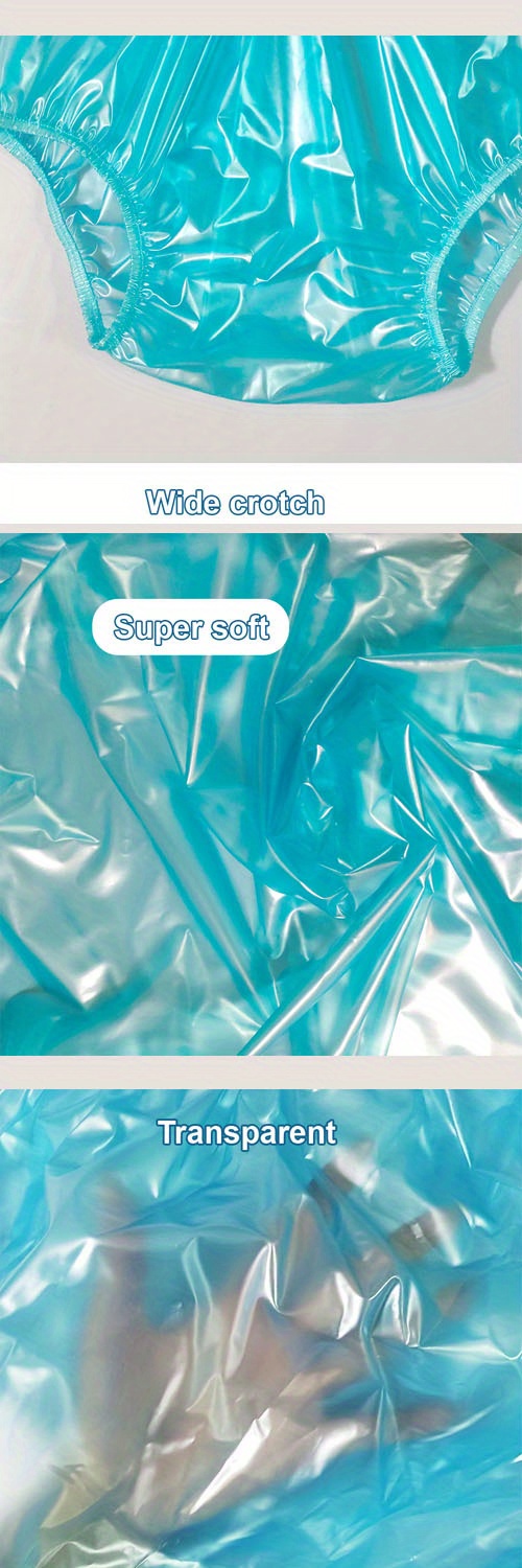 High Waist Transparent Pvc Plastic Underwear Adult Diaper - Temu Canada
