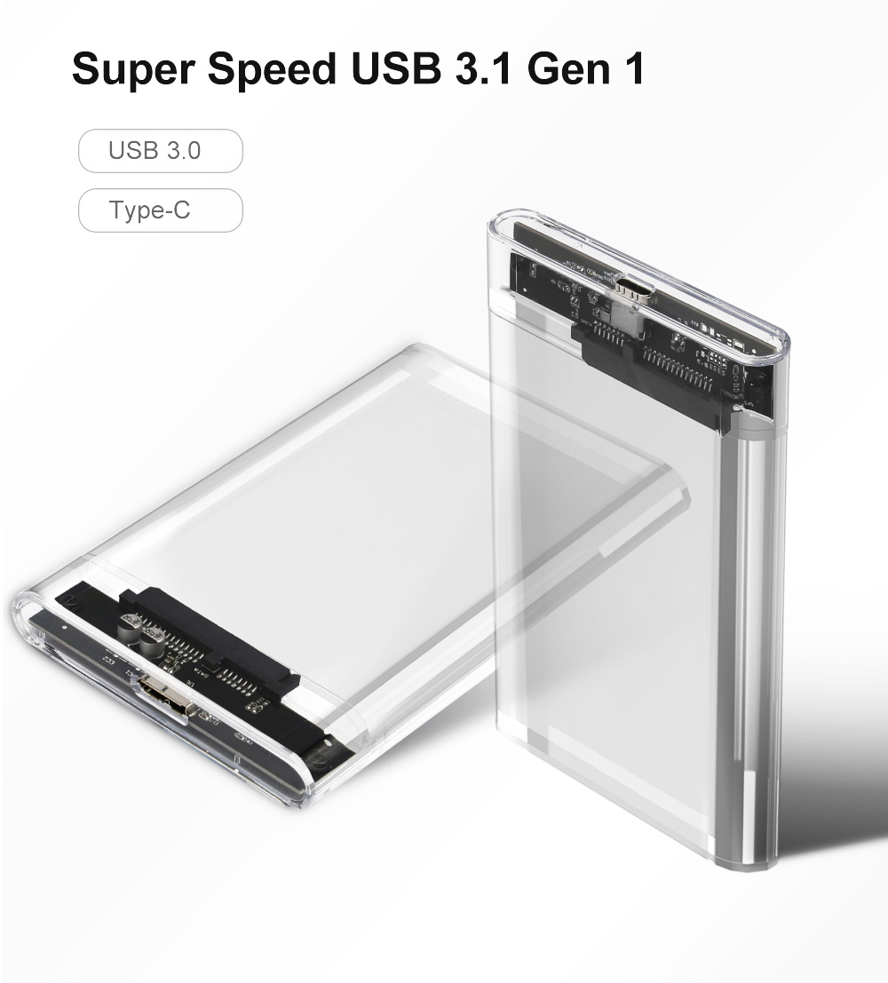 Tishric external hard disk case hdd case usb 3 0 adapter ssd temu