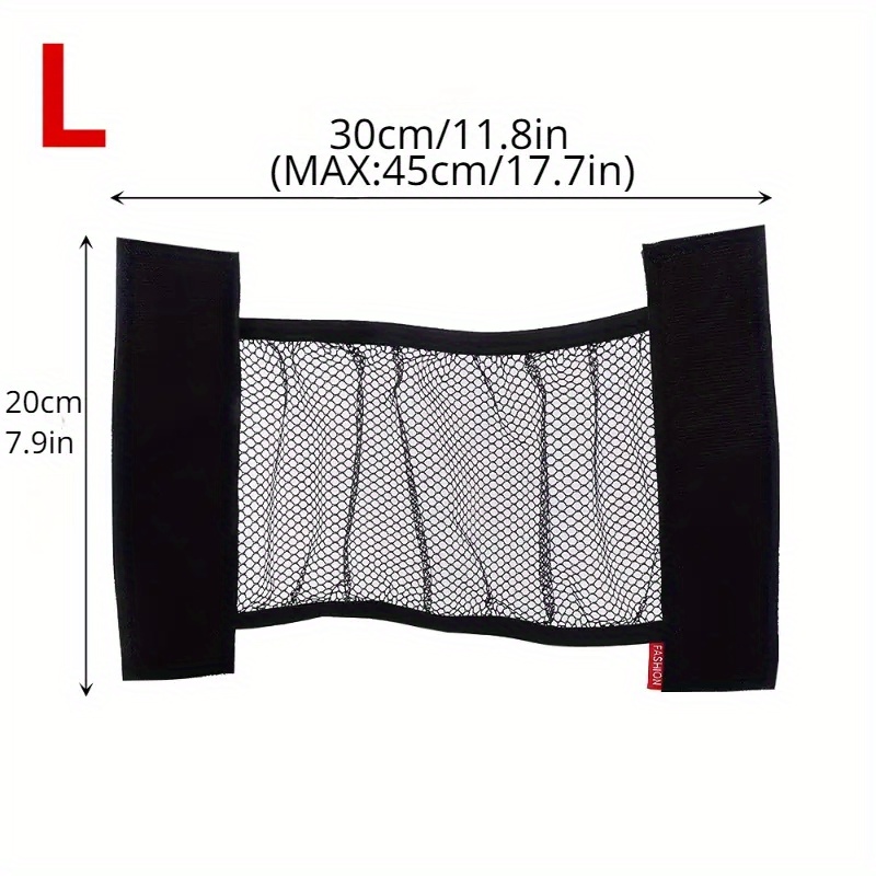 Car Trunk Elastic Mesh Fixed Straps Car Interior Organizer Extinguisher Storage Net Bag Seat Back Fixing Bag Auto Car Accessory