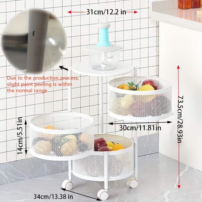 Rotatable Storage Rack Multi functional Floor - Temu