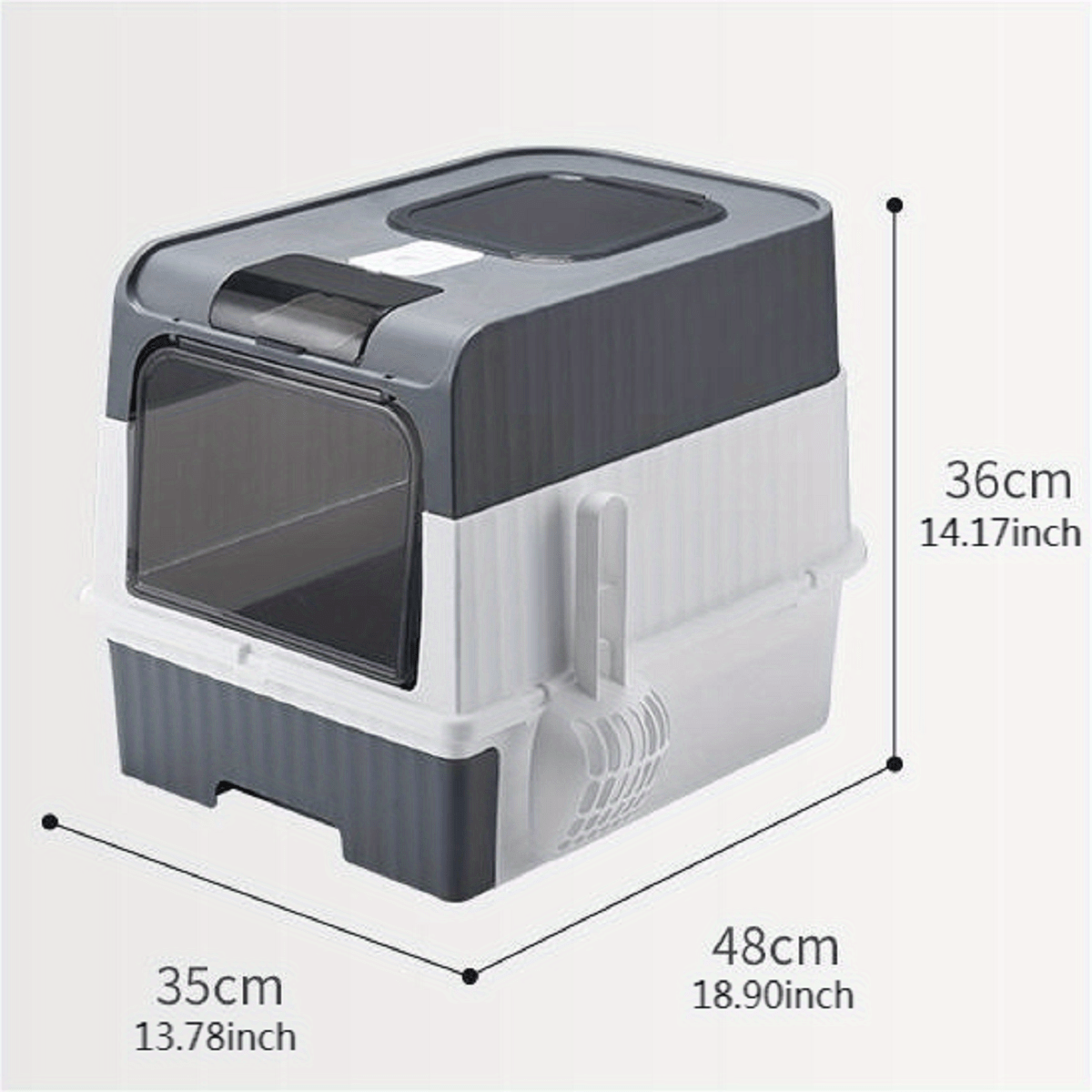 Cat Litter Box Anti splash Drawer Odor Removal Front Flap Temu