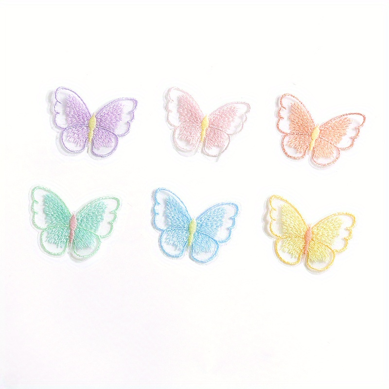 3d Embroidered Mesh Butterfly Patches For Clothing Diy Baby - Temu