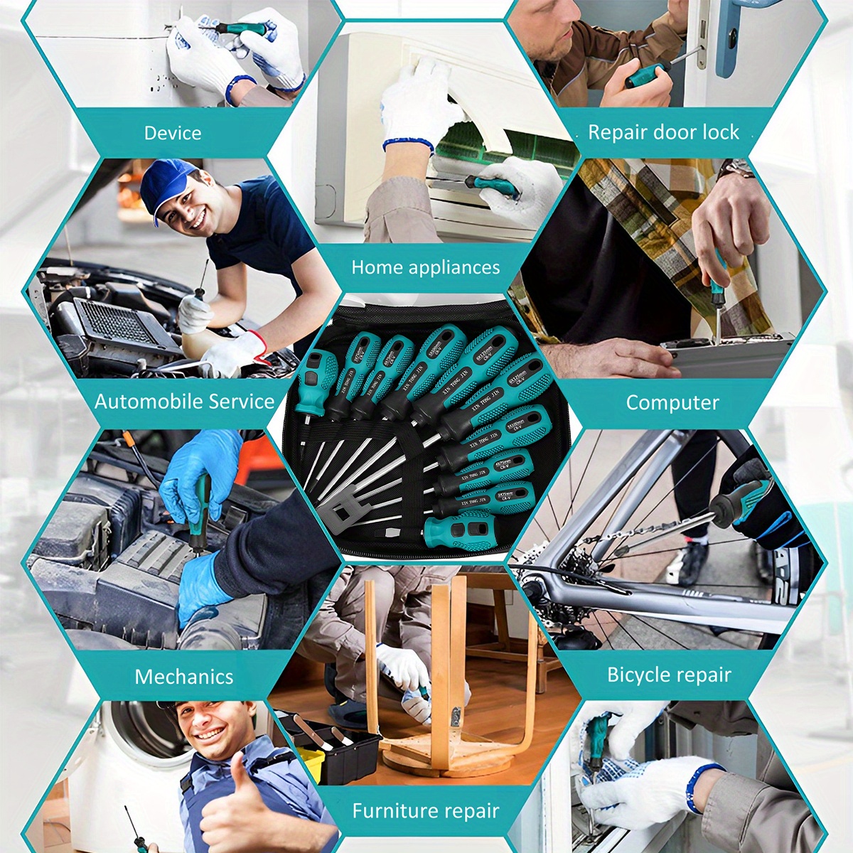 Screwdriver Set Heavy Duty Manual Ergonomic Cross Temu