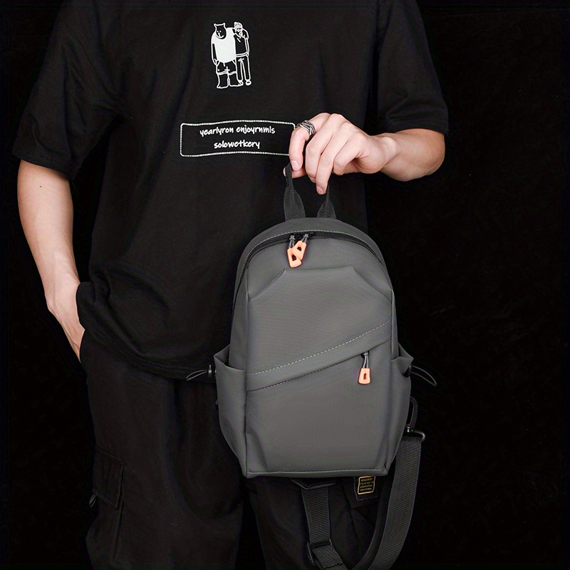 Men's Crossbody Backpack, Chest Shoulder Cross Body Bag, Travel Hiking  Casual Nylon Bag - Temu Austria