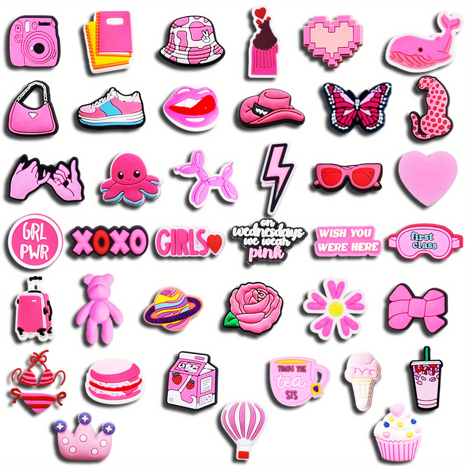 CROCS, Accessories, 4 Piece Barbie Jibbitz