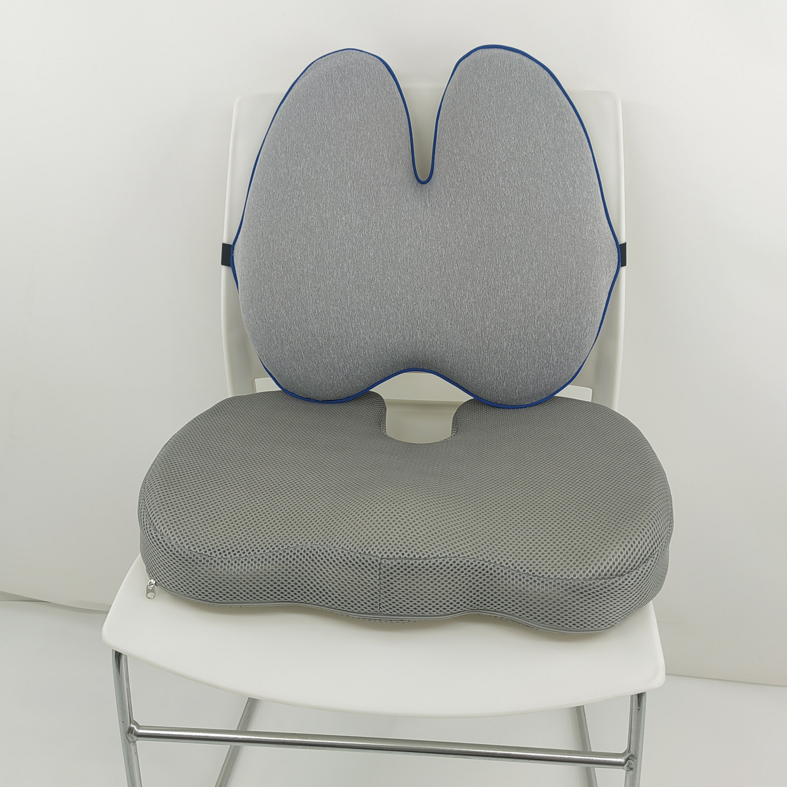 Seat Cushion & Lumbar Support Pillow for Office Chair, Car, Wheelchair  Memory Foam Chair Cushion for Sciatica, Lower Back & Tailbone Pain Relief  Desk Pad 