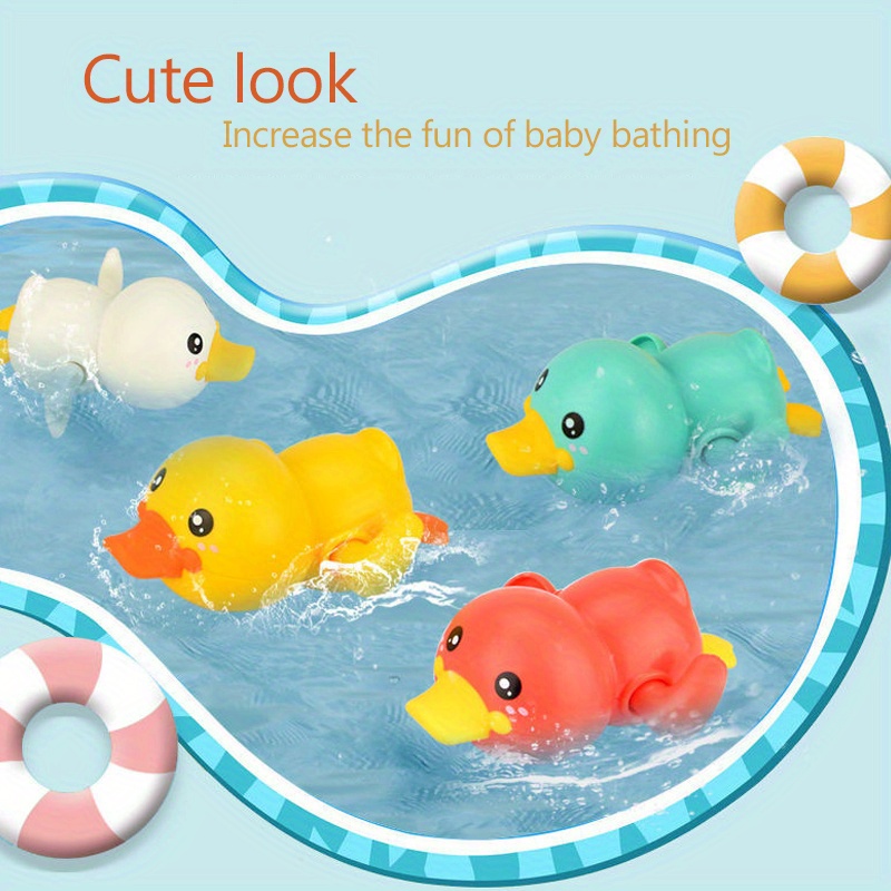 Swimming Duck baby Bath Toys no Mold swimming Pool Toys For Temu