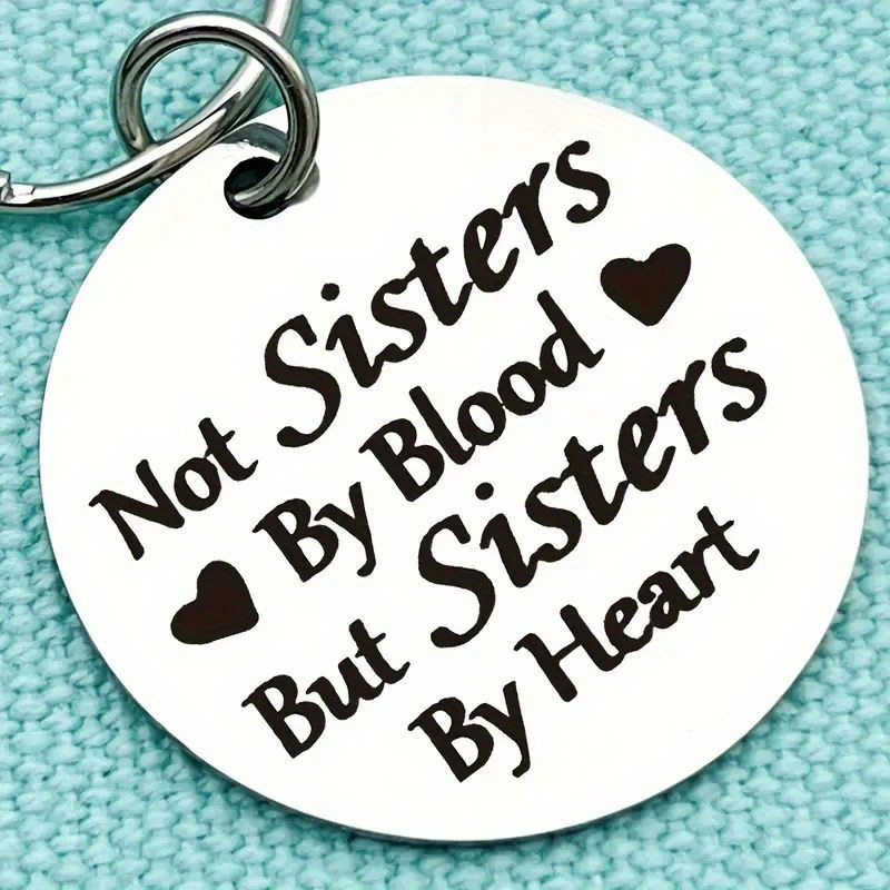 Not sisters by blood but sisters by hot sale heart jewelry