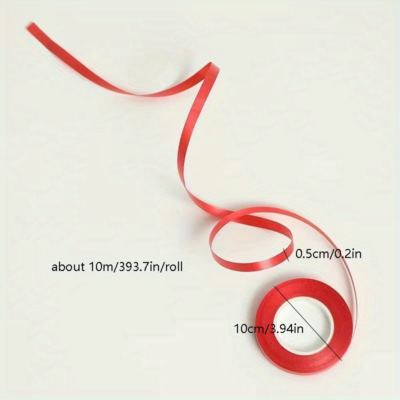 Cinta ribbon para globos 10mts. x1 unidad (7 opciones de color