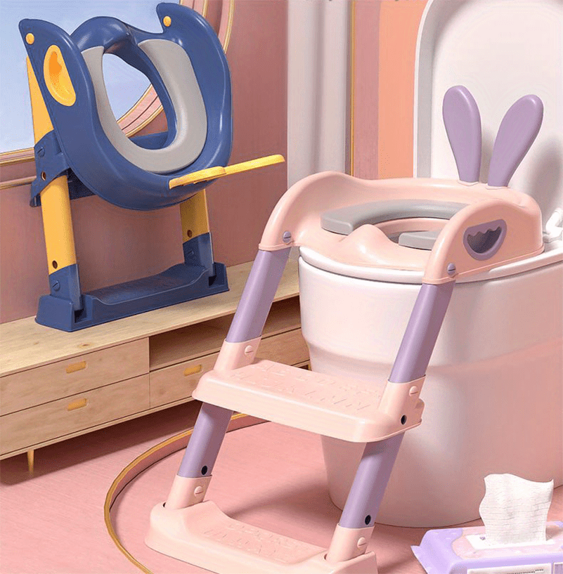 Acquista Seggiolino vasino per bambini, sedile WC di sicurezza per  addestramento con scaletta regolabile