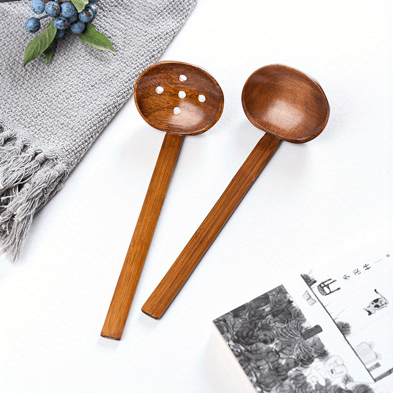 Heat resistant Wooden Soup Spoon For Cooking And Serving - Temu