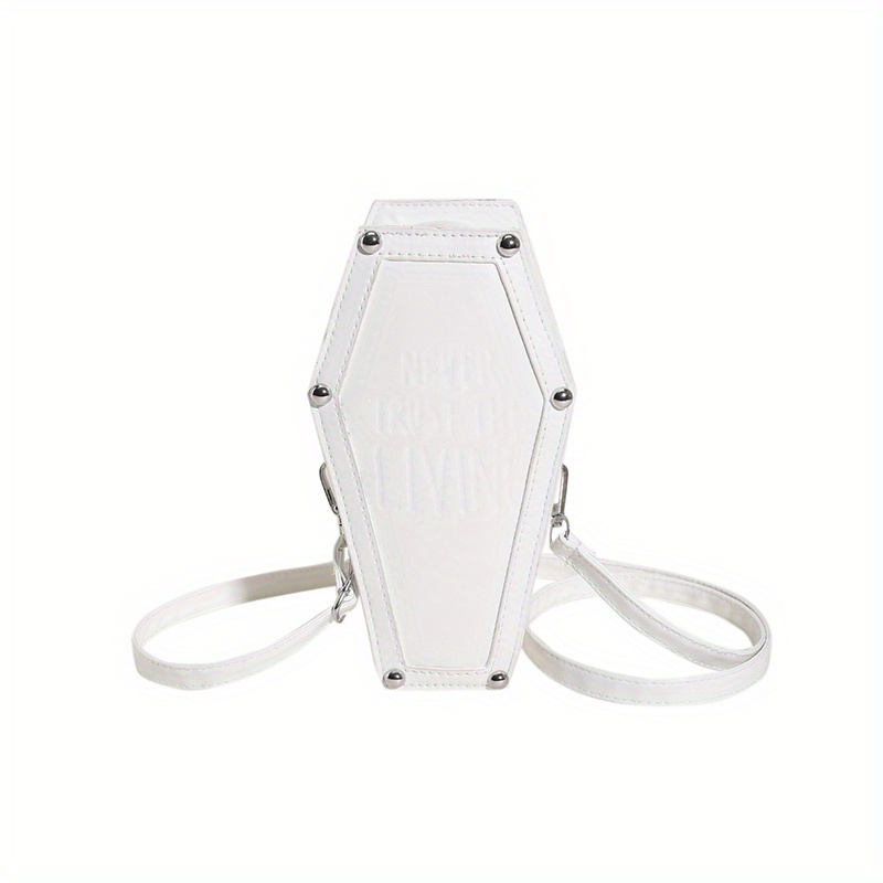 Gothic Coffin Shaped Crossbody Bag for Women