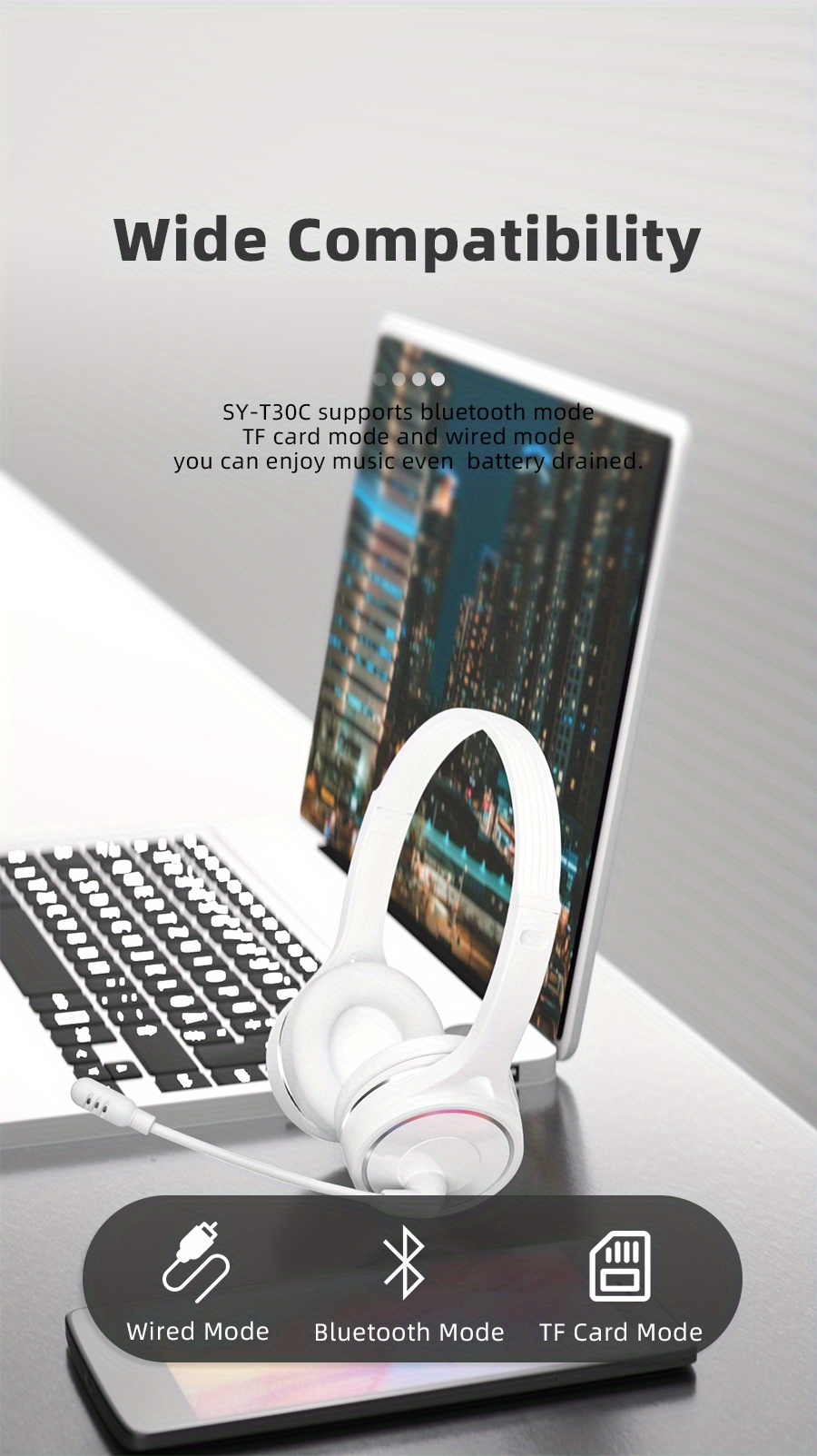 SY-T30C Bluetooth Headset