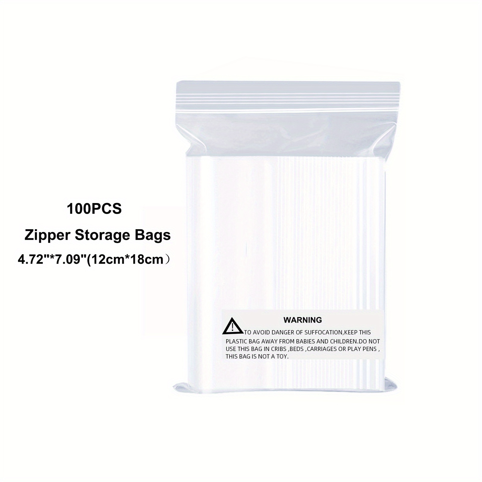 Clear Zip Storage Pouch 