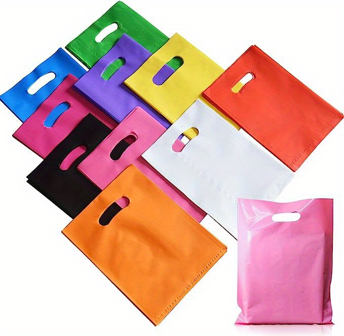 50 Uds. Bolsas Plástico Coloridas Regalo Fiesta Paquetes - Temu