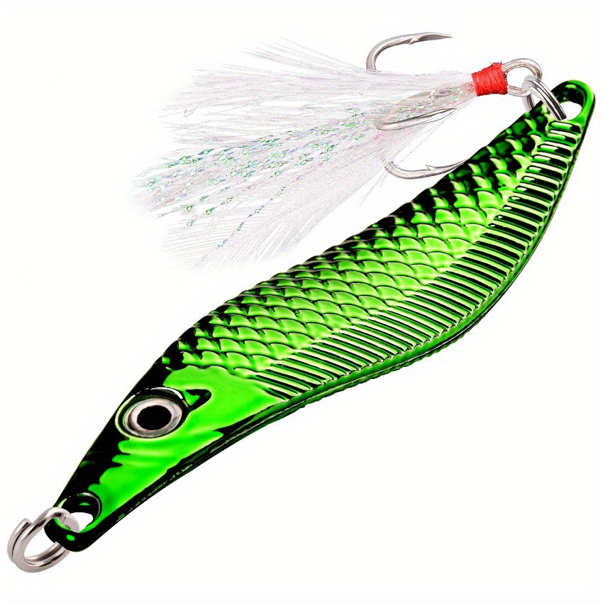 S shaped Metal Sequin Fishing Lure Set Trolling Hard Bait - Temu