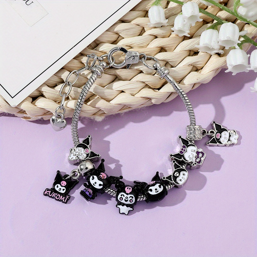 Cute Cartoon Charms Bracelet, Cartoon Figure Pendant, Cute Beads Diy ...