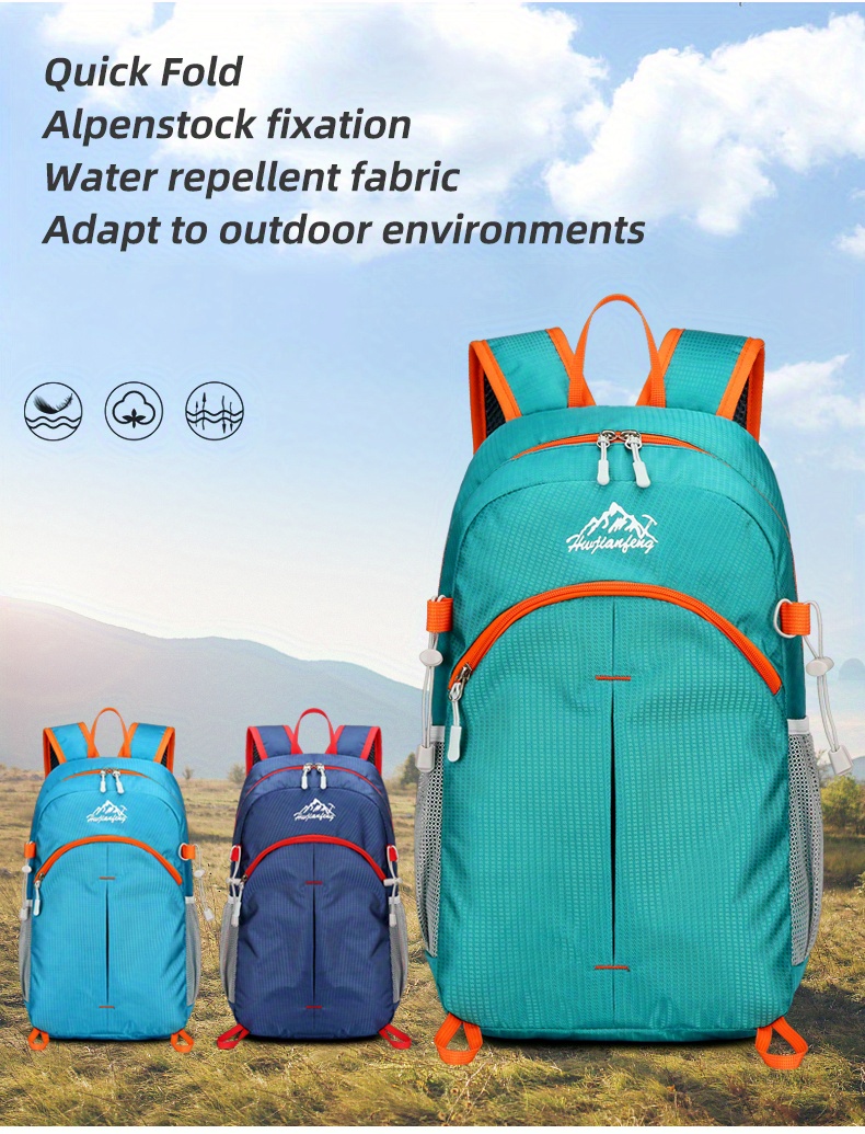 Mochila plegable ultraligera multifunción para ocio, impermeable,  salpicaduras, gran capacidad, para viajes, deportes, mochila para  exteriores, mochila para senderismo, mochila de montañismo, bolsa  deportiva, bolsa deportiva, Mode de Mujer