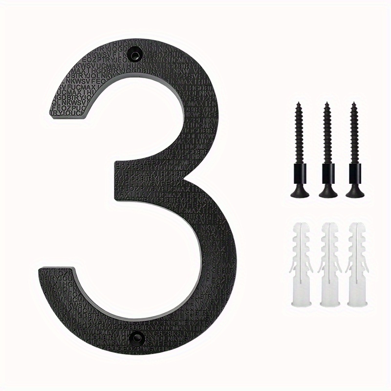 3 inch Modern Metal House Numbers / Metal Address Numbers / Metal