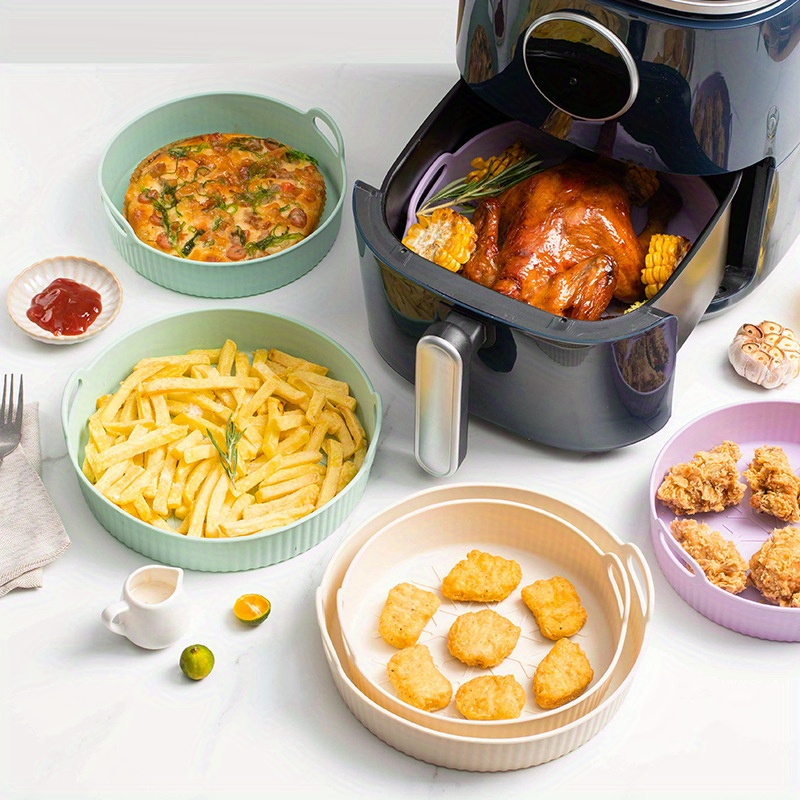 Silicone Air Fryer Liner Round Air Fryer Liners Pot Silicone - Temu