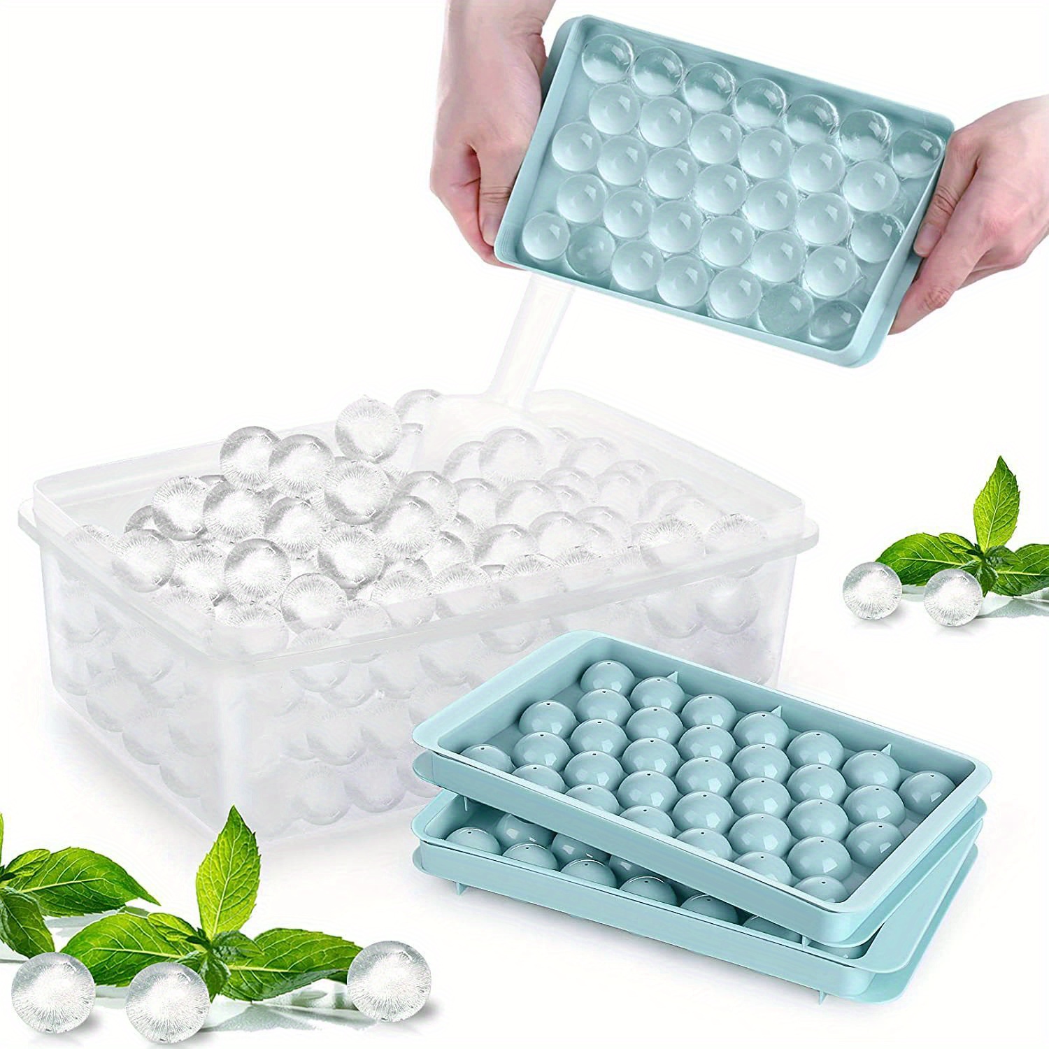 104 Grids Mini Ice Cube Trays Upgraded Ice Ball Maker Mold Tiny Crushed Ice  Tray for Chilling Drinks Coffee Juice Tools - AliExpress