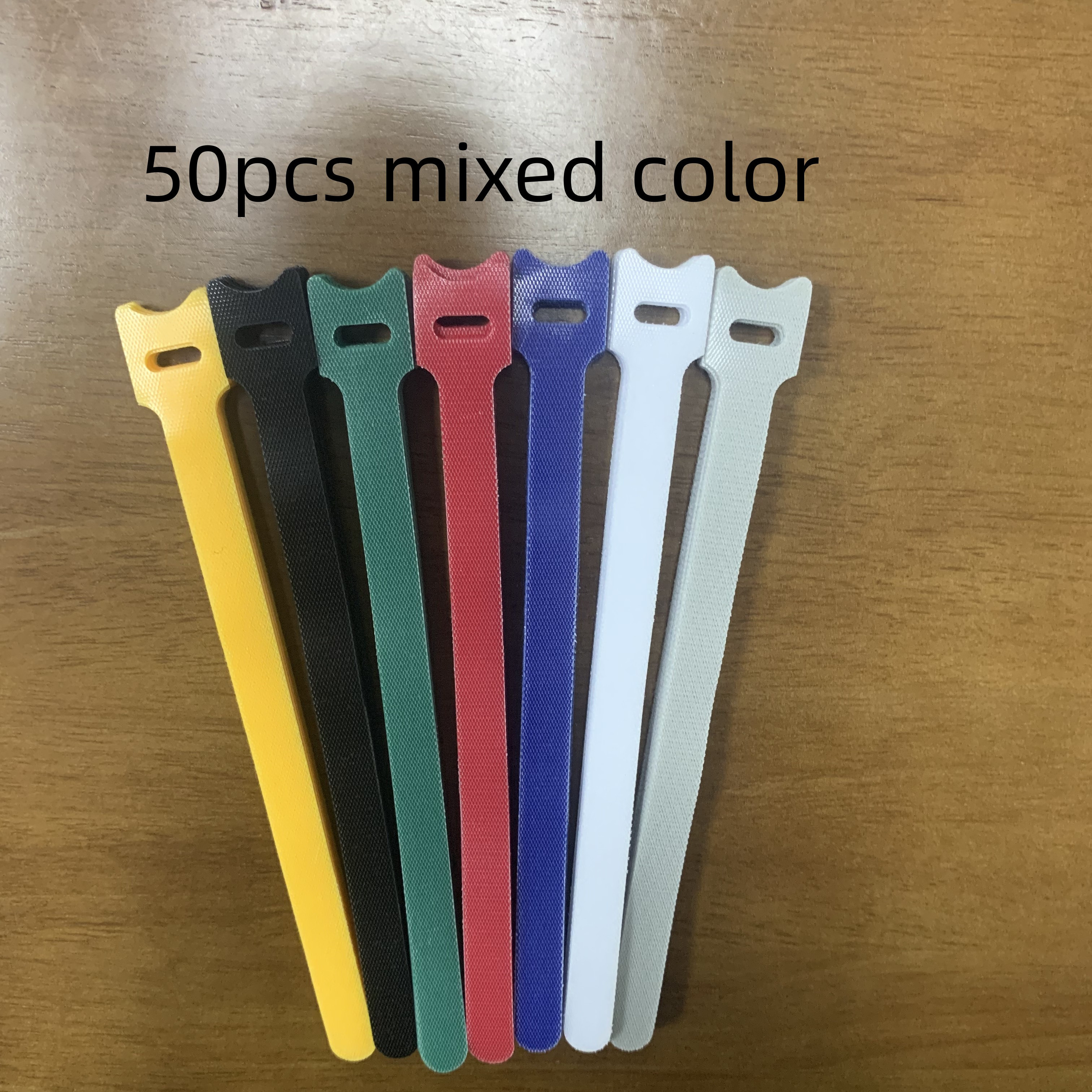 Mixed Color Reusable Fastening Strap Hooks Rings Multi - Temu Canada