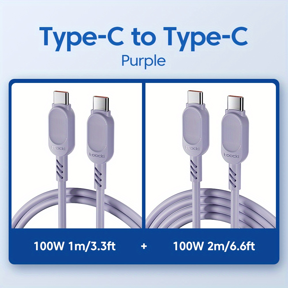 108 C To Ftoocki 100w Usb C To Usb C Cable - Fast Charging For Xiaomi,  Poco, Macbook