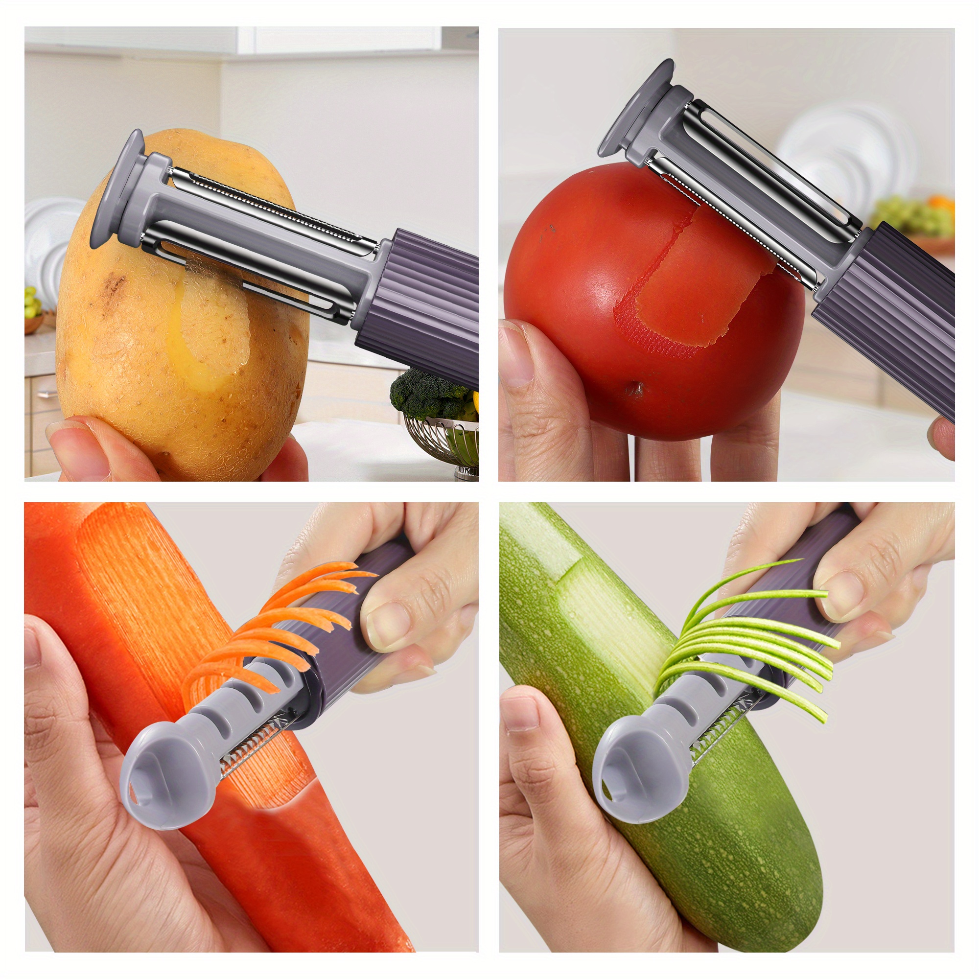 3ini1 Fruit Peeler, Kitchen Vegetable Peeler, Potato Peeler With