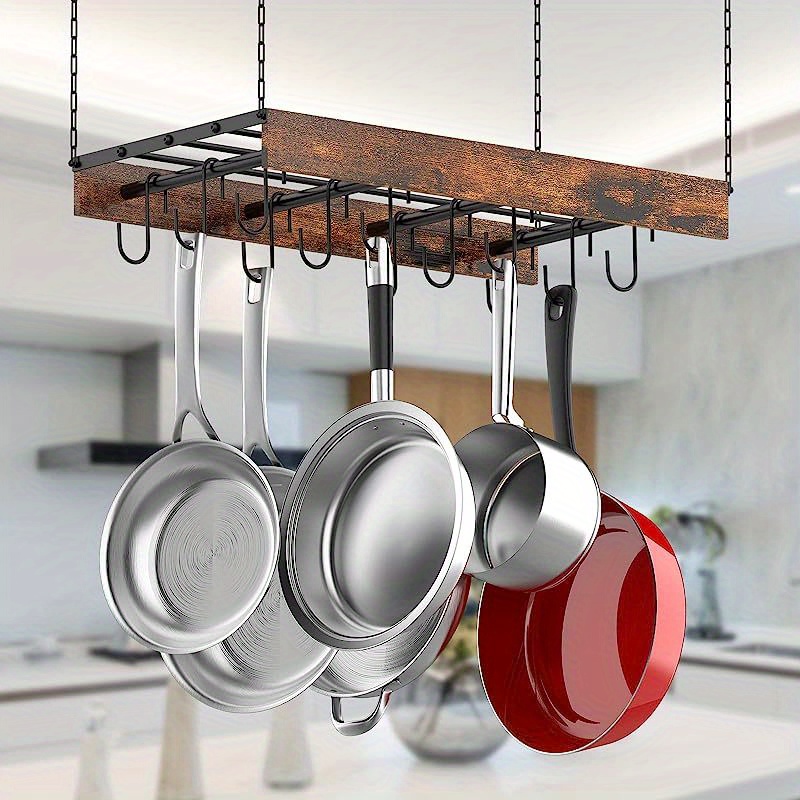 Hanging Pot Rack Pot And Pan Organizer Wall Mounted Pots - Temu