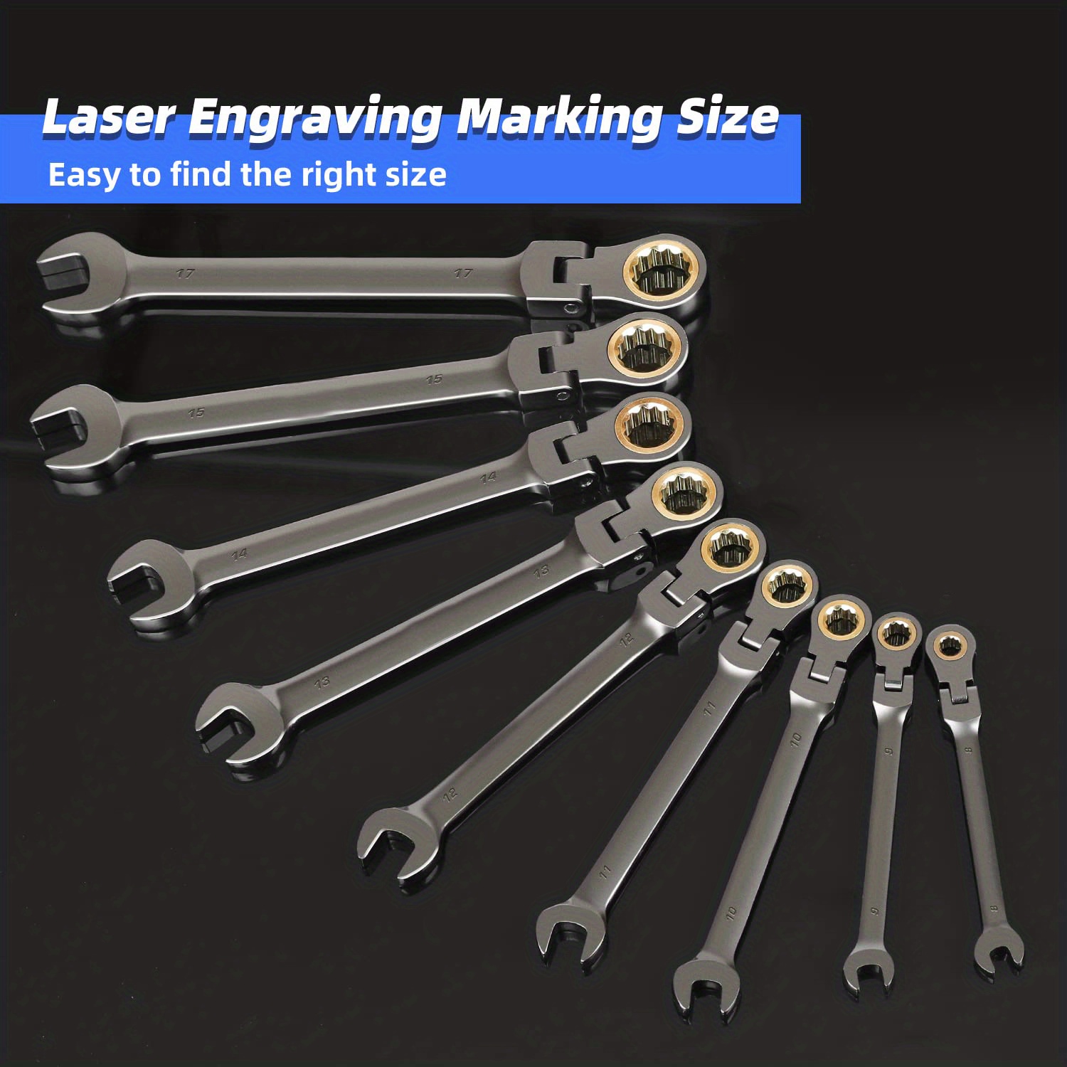 Premium Quality Metric Swivel Head Ratchet Wrench Cr v Temu