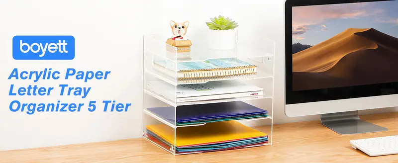 Organizzatore Scrivania 4 Livelli - Porta Documenti A4 Con Portapenne, Per Casa E Ufficio - Foto 10