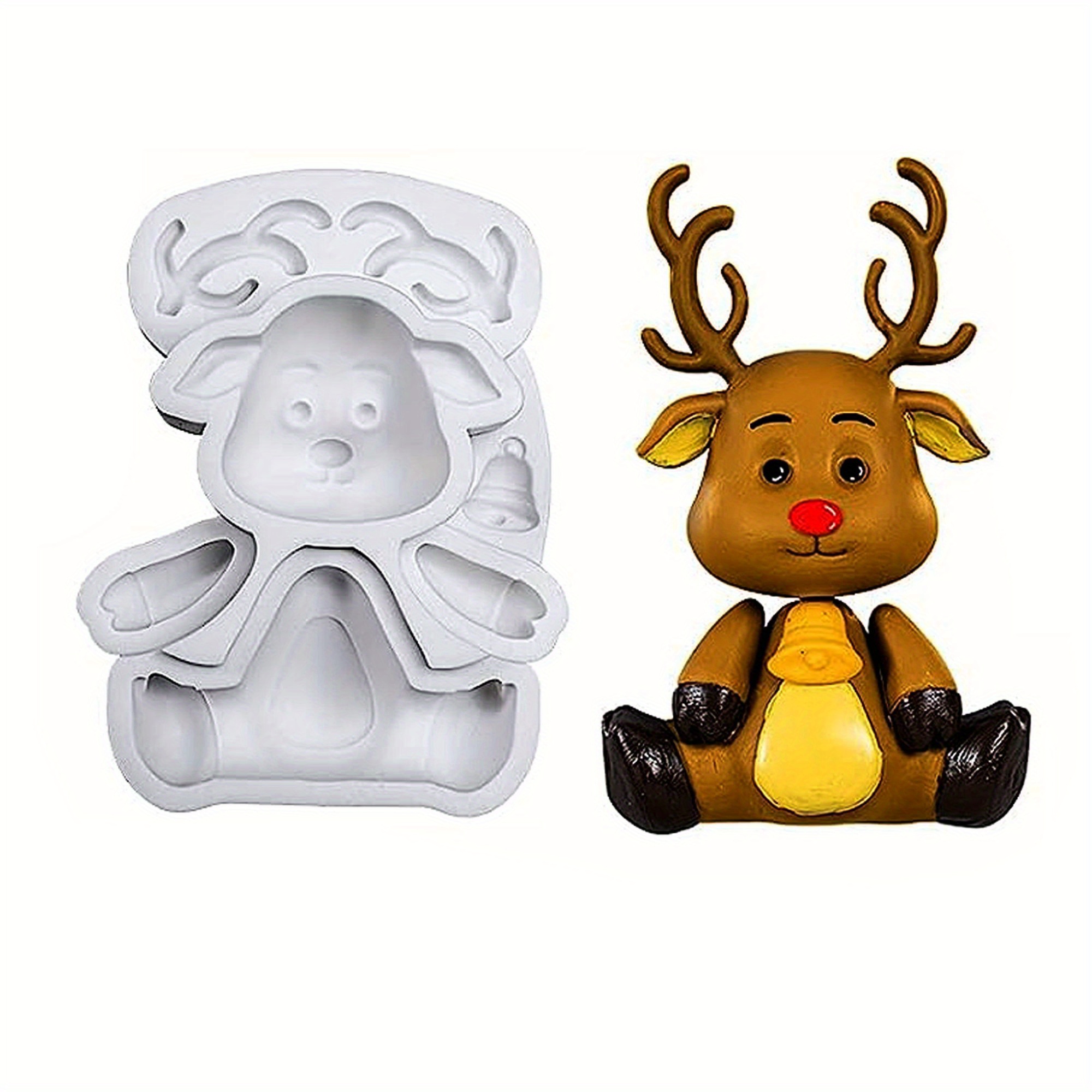 Reindeer Christmas Silicone Mold – Baking Treasures Bake Shop