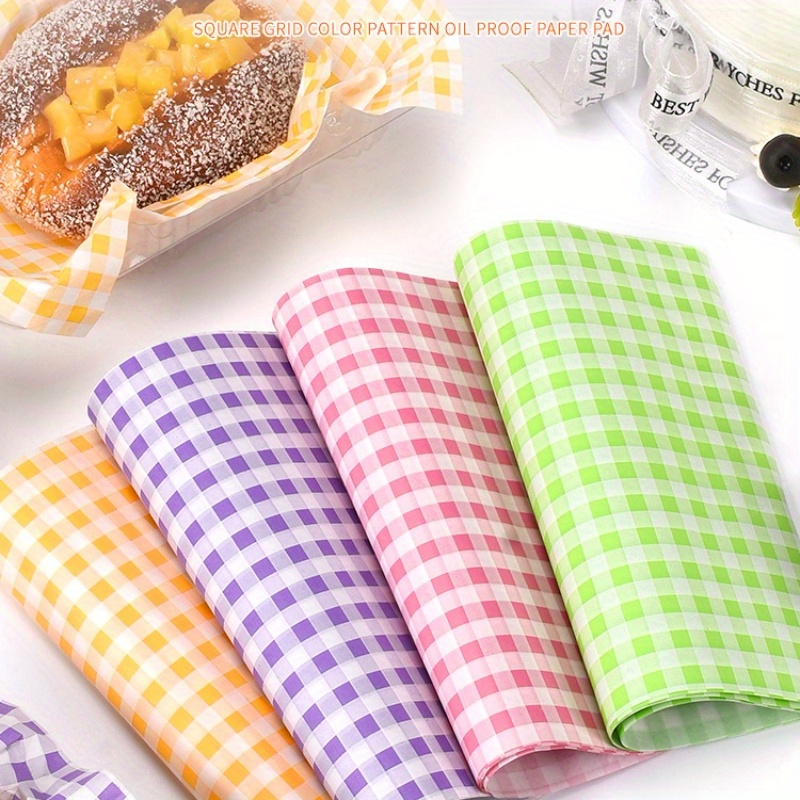 Hojas de papel encerado para alimentos (100) - Envolturas rectangulares de  caramelo antiadherentes - Papel de empanada de confitería semi translúcido