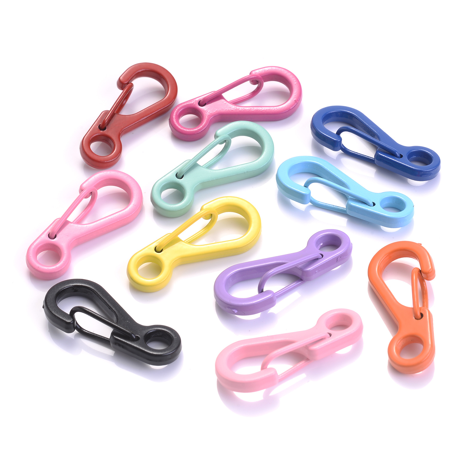 7 Colors Lobster Clasp Keyring Hook With Ring Chain For - Temu