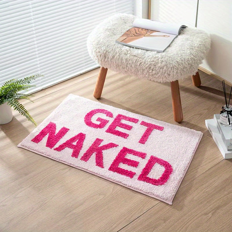 Funny Tufted Microfiber Bath Rug, Extra Large Bath Mat, Non-Slip (32”x20”)  (Get Naked) - Bath Mats & Rugs, Facebook Marketplace