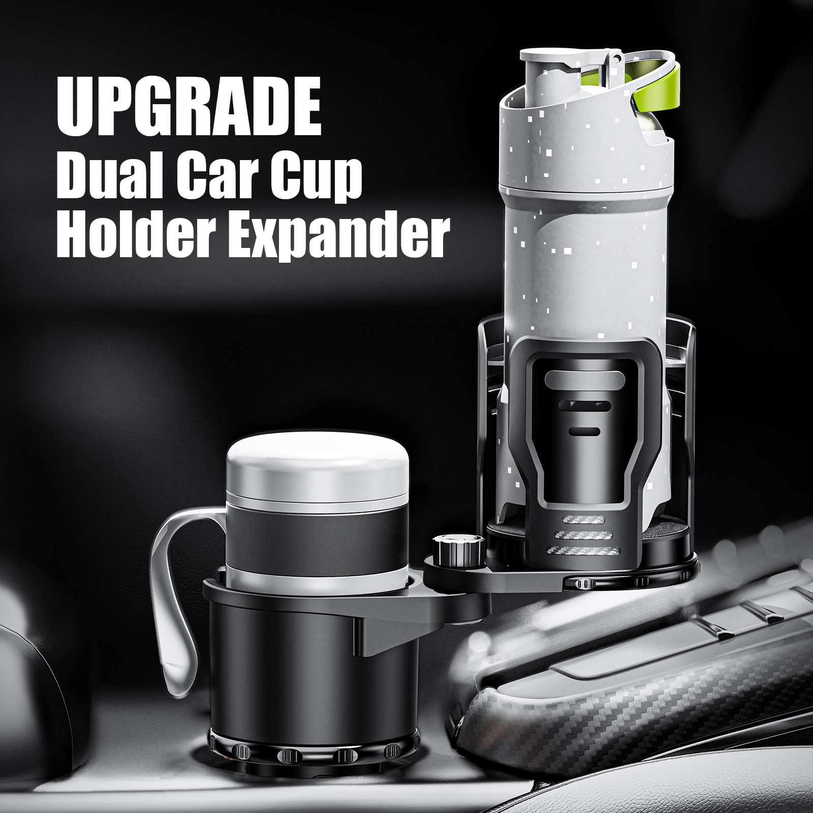 Trendy Upgrade Car Cup Holder Expander Adapter Adjustable - Temu