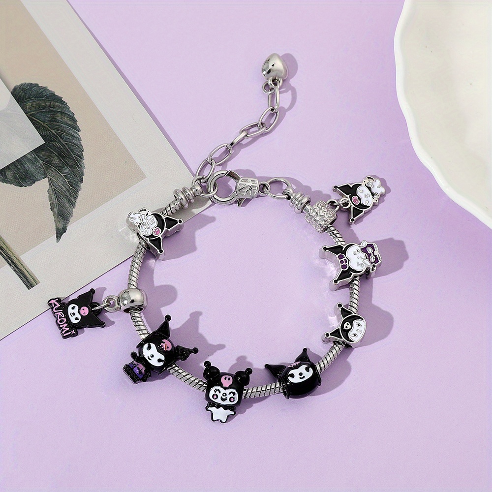 Cute Cartoon Charms Bracelet, Cartoon Figure Pendant, Cute Beads Diy ...