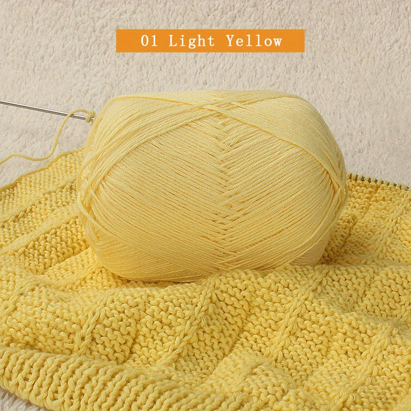 Yubnlvae DIY Knitting Knitwear Warm Natural Knitting Crochet 50g Cotton  Soft Wool Bamboo Yarn Home Textiles E 