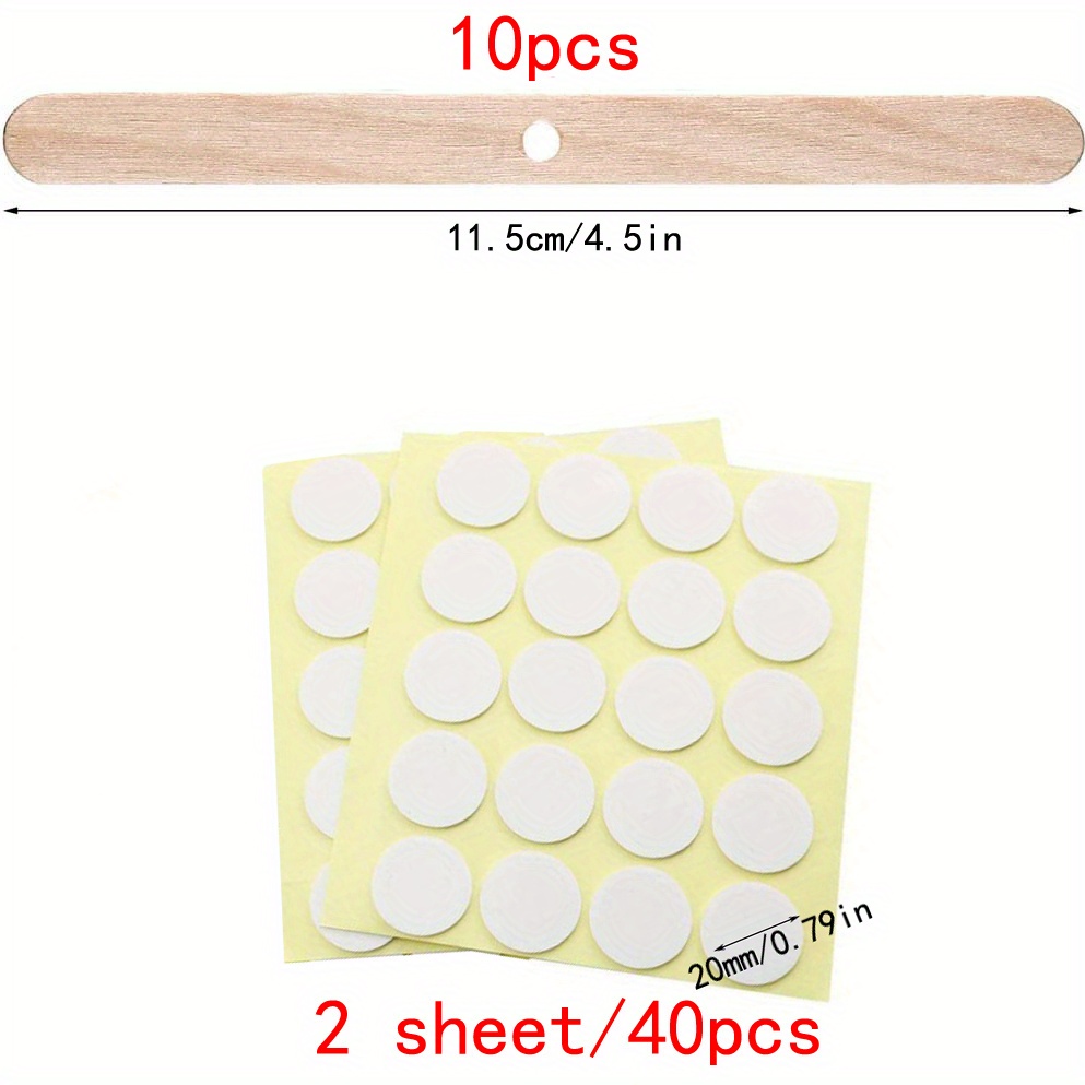 100 PCS Cotton Candle Wicks with Candle Warning Stickers, Candle