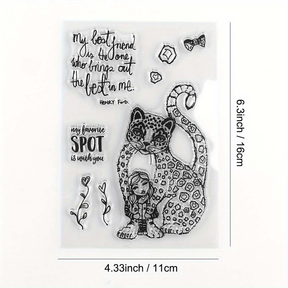 Little Fox Silicone Stamps For Diy Scrapbooking Embossed - Temu