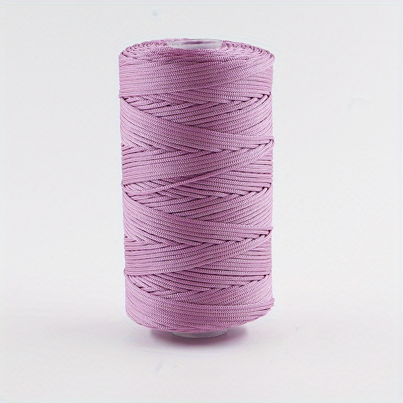 1pcs 100M Hollow Ice Silk Hook Thread Yarn Trapillo para Tejer Crochet DIY  Raffia Yarn Lace Thread Cord 1mm (Color : 14)