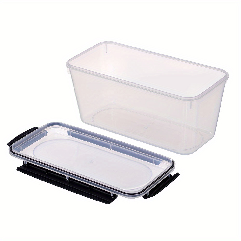 4pcs Large Capacity Storage Box, 4L/135oz Clasp Detachable Design Storage  Container, Thicken Airtight Food Storage Clear BoxsWith Lids, Plastic BPA Fr