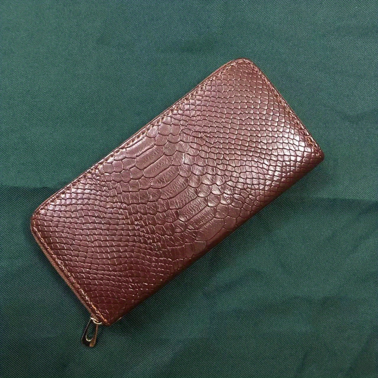 Large Women's Wallets Leather Women's Long Women's Wallets Card Clutch  Double Zipper (Color : Red)